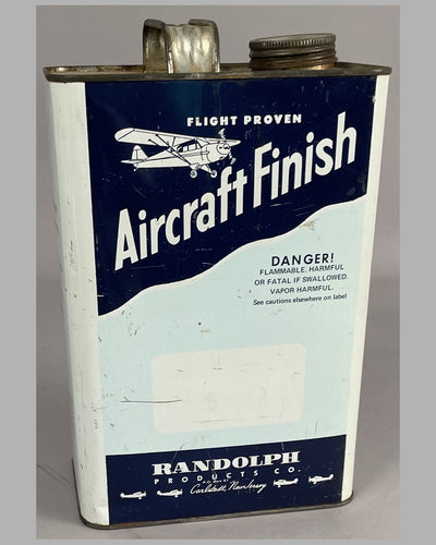 Aircraft Finish painted tin can by the Randolph Co.