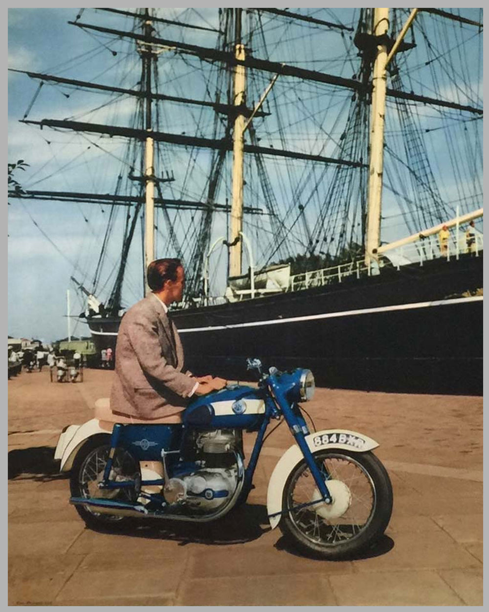 1950’s A.J.S. Motorcycle Original Advertising Poster