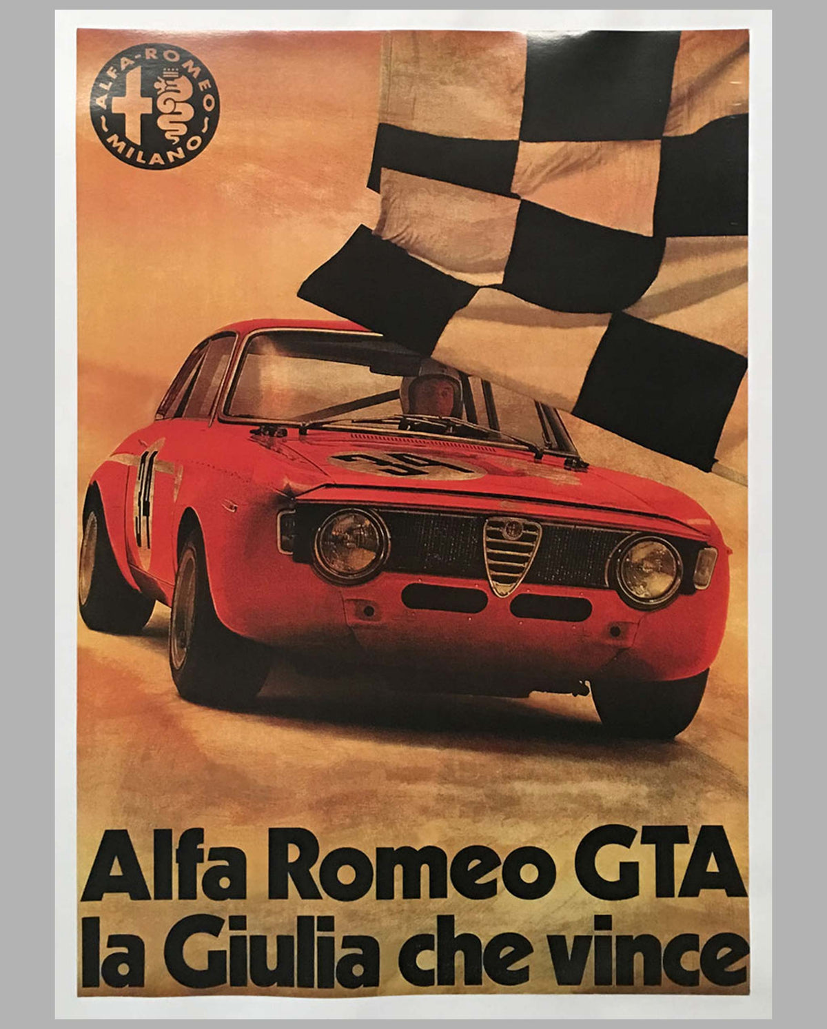 Alfa Romeo GTA original factory poster