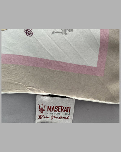 Officine Alfieri Maserati silk scarf, made in Italy 3