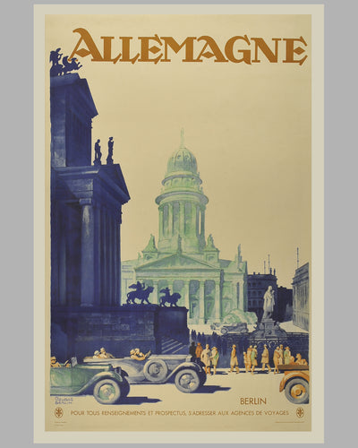 1930’s Allemagne (Germany) original poster by Friedel Dzubas