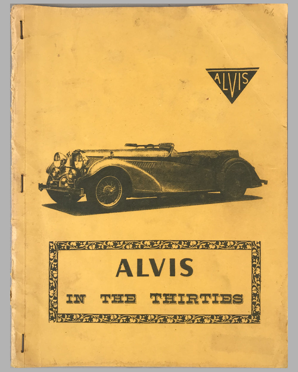 Alvis in the Thirties book by R.M. Clarke