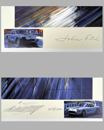 "American Thunder, Le Mans 1960" print by Nicholas Watts 2