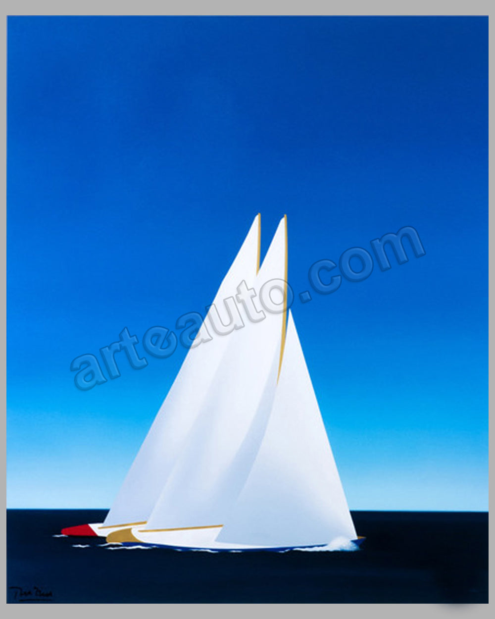 Louis Vuitton Cup- Trophy Poster – Annapolis Marine Art Gallery