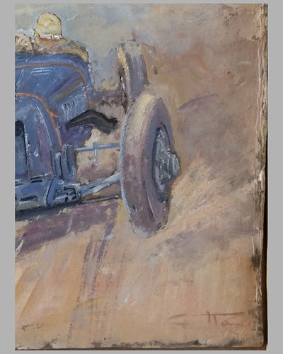 Amilcar original preliminary oil painting on board by Geo Ham 2