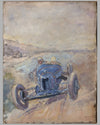 Amilcar original preliminary oil painting on board by Geo Ham 5