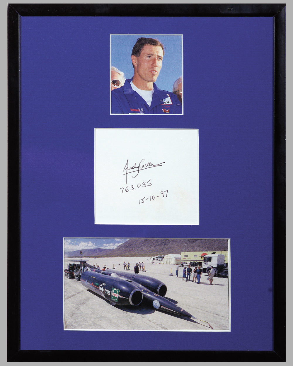 Andy Green autographed photo montage
