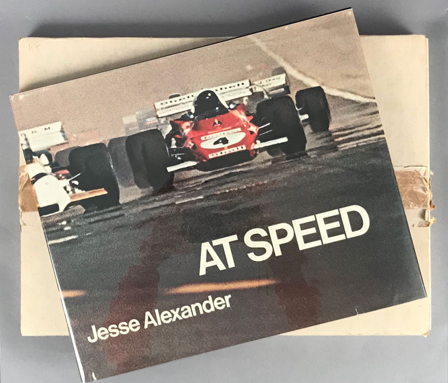 At Speed - Famous coffee table book by acclaimed motoracing photographer Jesse Alexander, 1st ed. 1972