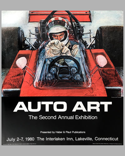 2nd Annual Auto Art Exhibition poster 1980