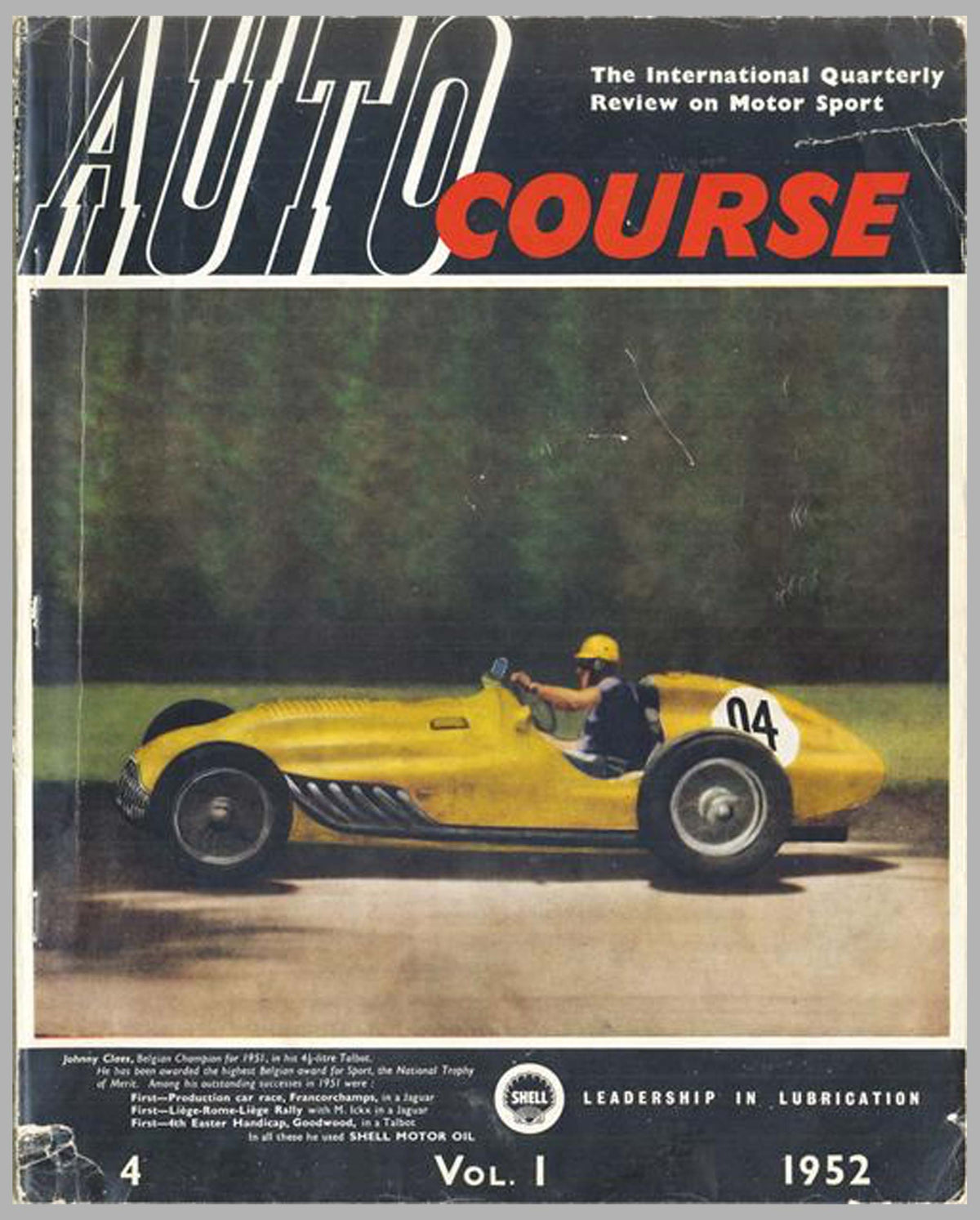 Autocourse magazine, volume 1, #4, 1952, 4th issue