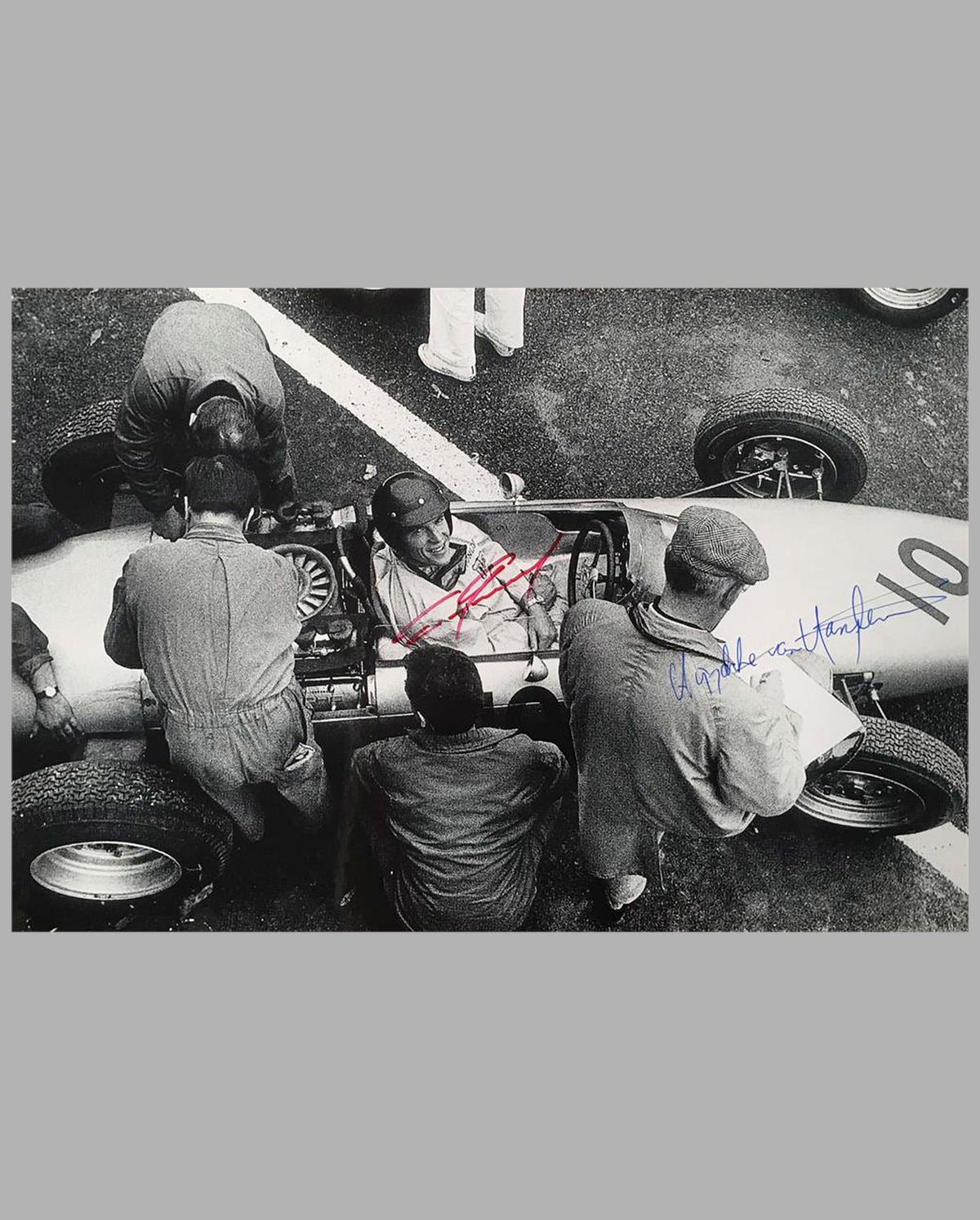 Autographed Dan Gurney photo