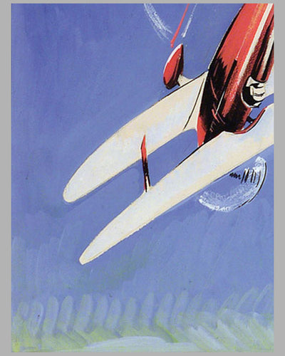Aviation Aerobatic Loops original painting by Geo Ham 3