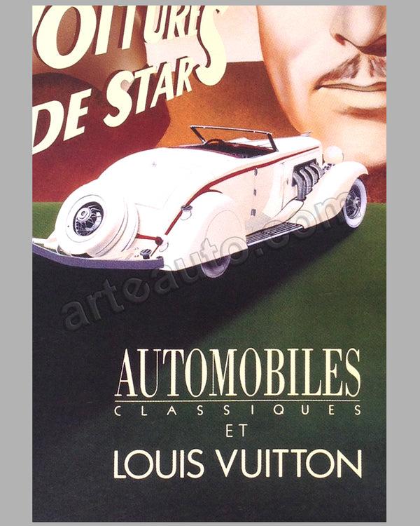 Sold at Auction: A large 20th century Louis Vuitton advertising poster,  designed by Razzia, 'Concours Automobiles Classique', featuring a Ferrari  250 GTO, 148 cm x 110 cm framed and glazed.