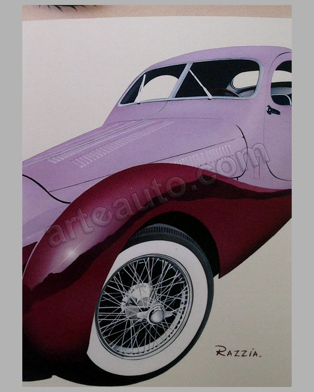 Razzia, 1993, Original Louis Vuitton Classic Car Poster, Talbot