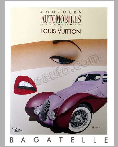 Louis Vuitton Bagatelle Concours d'Elegance event poster by Razzia - l'art  et l'automobile