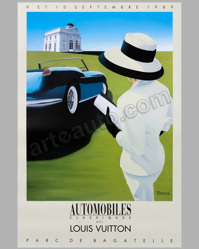 1989 Advertising Print- Louis Vuitton-Women & Automobiles by Razzia, Matted