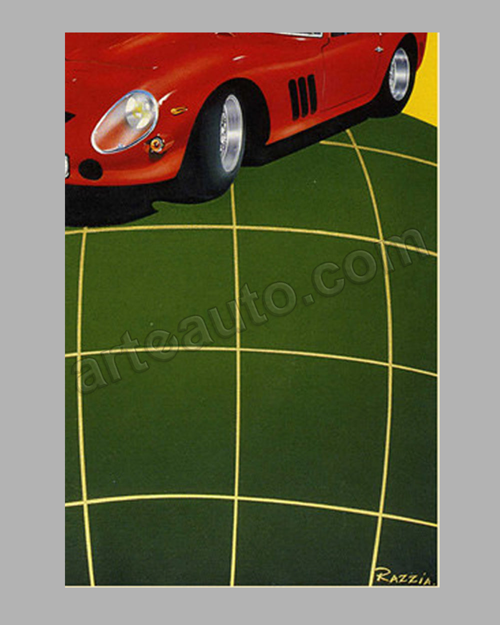 Louis Vuitton Bagatelle Concours d&#39;Elegance 1995 large original event poster by Razzia
