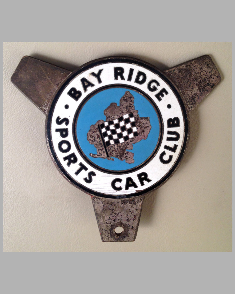 Bay Ridge Sports Car Club enameled metal badge