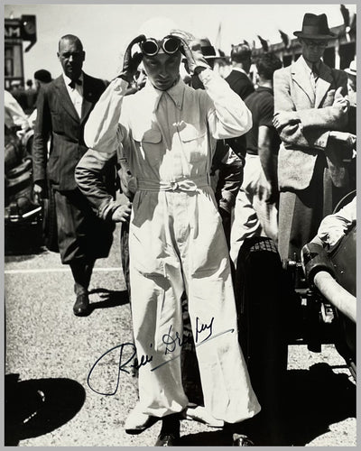 Before the Race b&w photograph, autographed by Dreyfus 2
