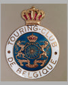 Touring Club de Belgique gold plated enameled metal badge