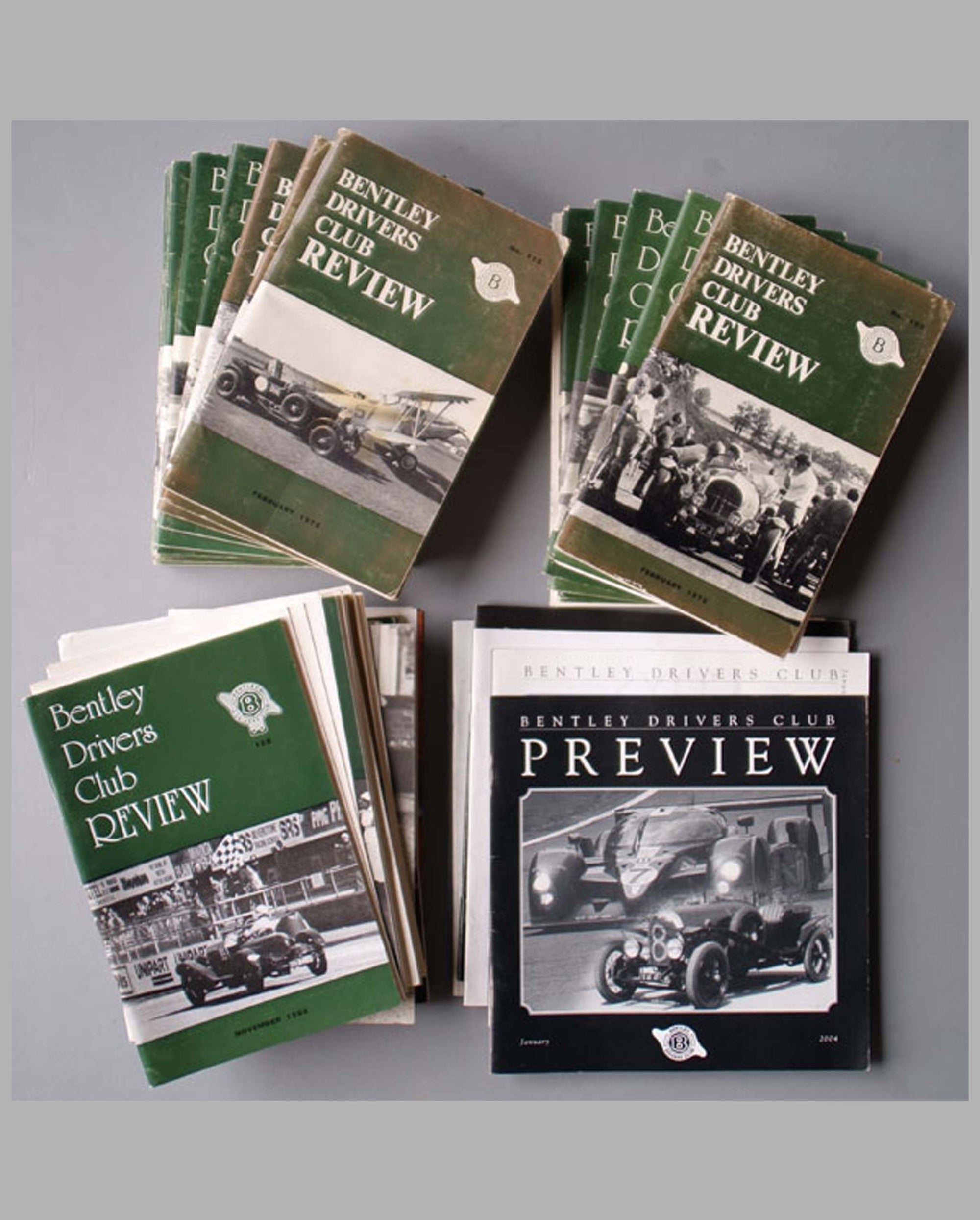 Bentley Driver’s Club publications, 60 issues from 1973-2005