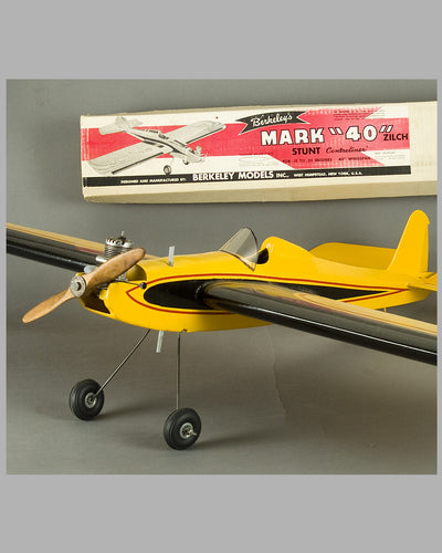 Berkeley’s Mark “40" Zilch Stunt gas-powered model airplane, 1959 2