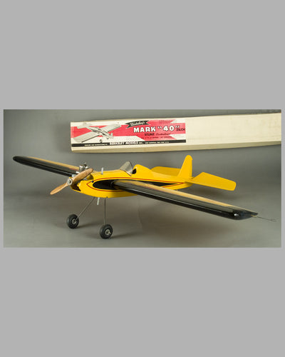 Berkeley’s Mark “40" Zilch Stunt gas-powered model airplane, 1959