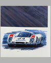 Blue Thunder - Le Mans 1969 giclée on paper by Nicholas Watts 3