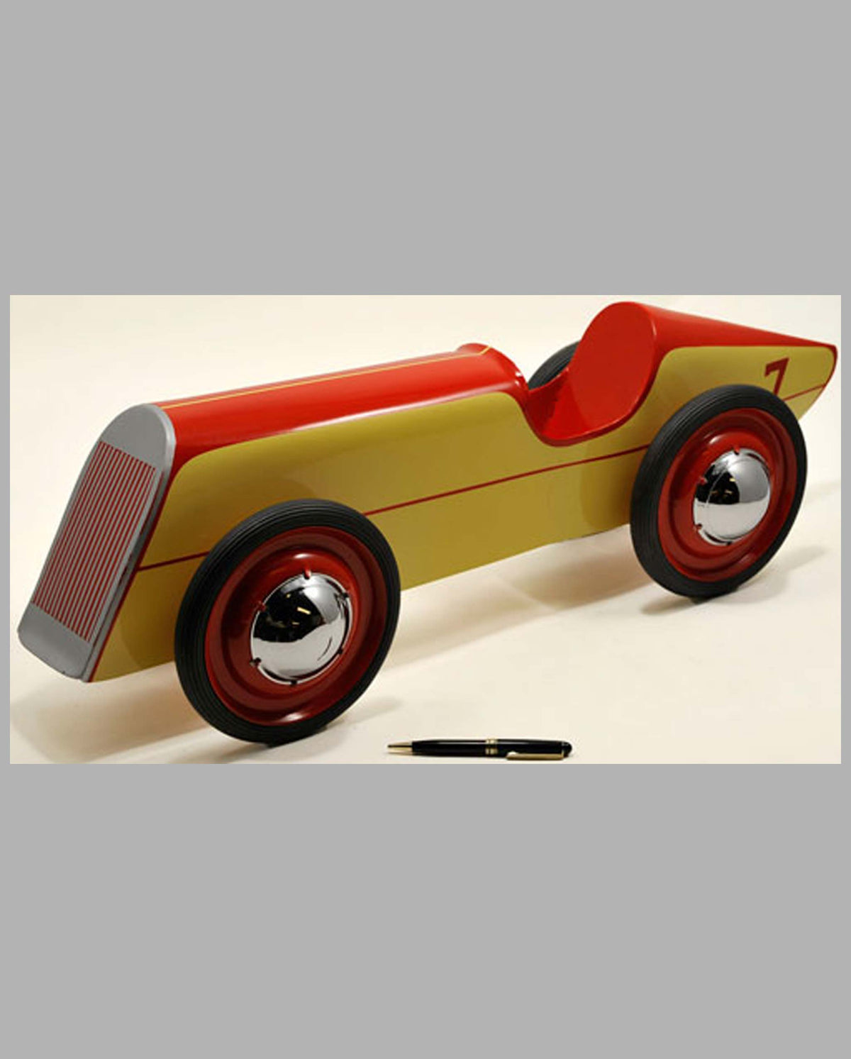 Boattail Racer large pressed steel toy car