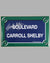 “Boulevard Carroll Shelby” French enamel on metal street sign