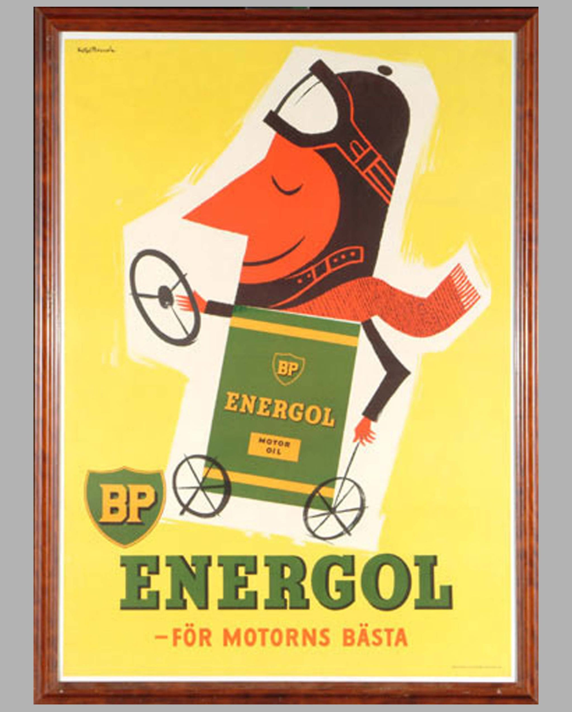 1953 BP Energol advertising poster