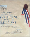 Diplome de Citoyen d’ Honneur de la Ville du Mans presented to Mr. & Mrs. Briggs Cunningham 2