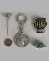 3 Vintage lapel pins and 1 key chain, from the personal collection of Briggs Cunningham