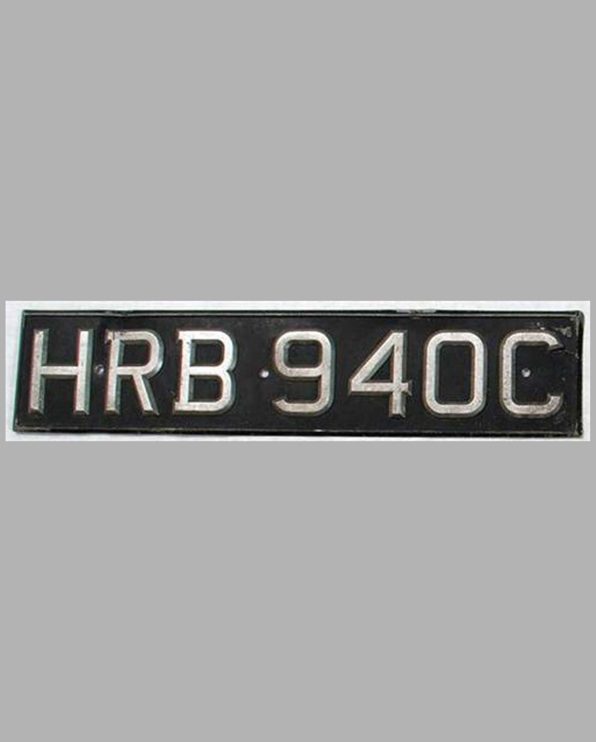 Original 1960’s British License Plate HRB940C