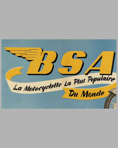 BSA 650 original showroom poster, 1960's  3