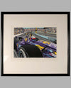 Buddy on the Bricks (autographed by Buddy Lazier) serigraph by Randy Owens