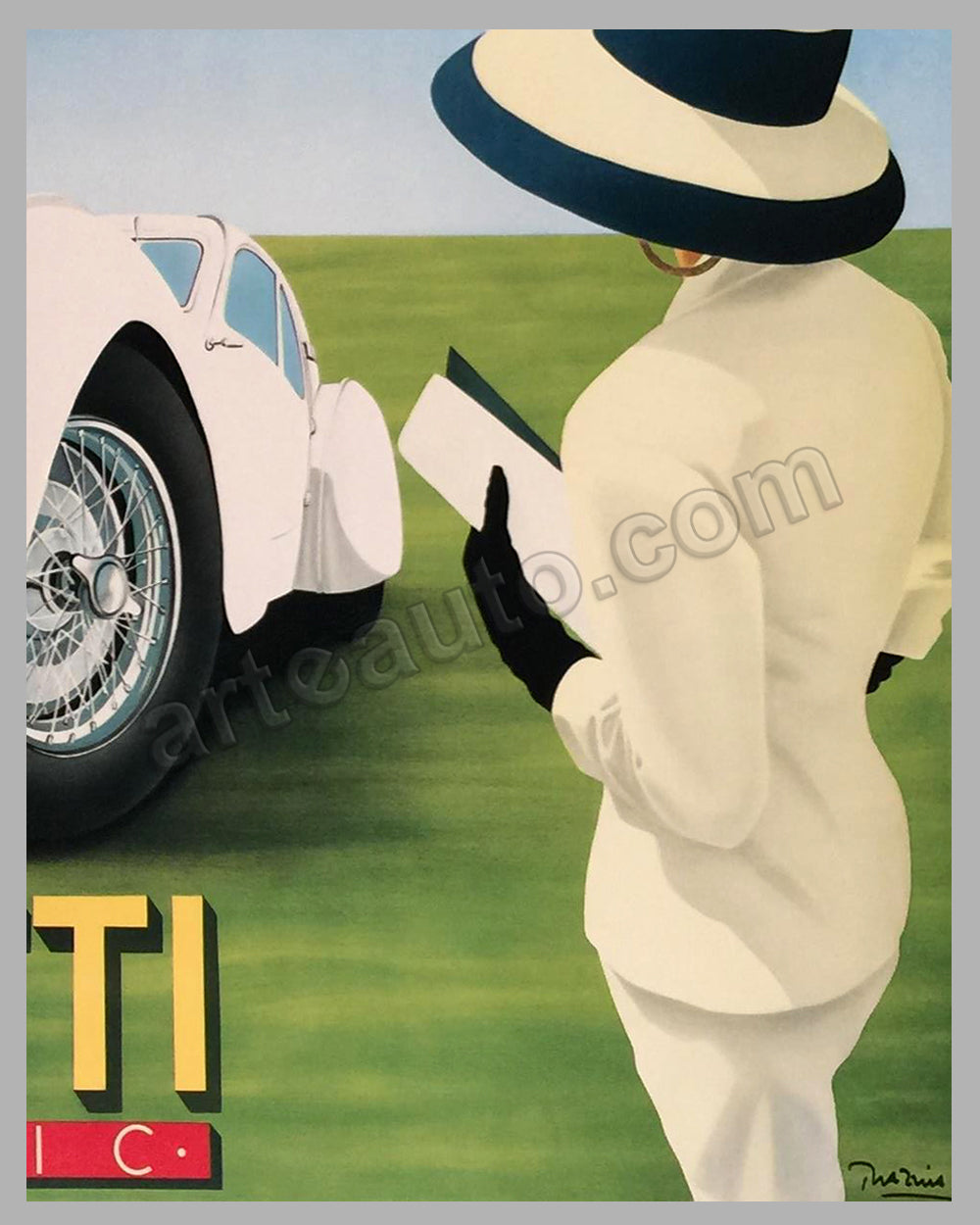 Bugatti Atlantic poster by Razzia - l'art et l'automobile