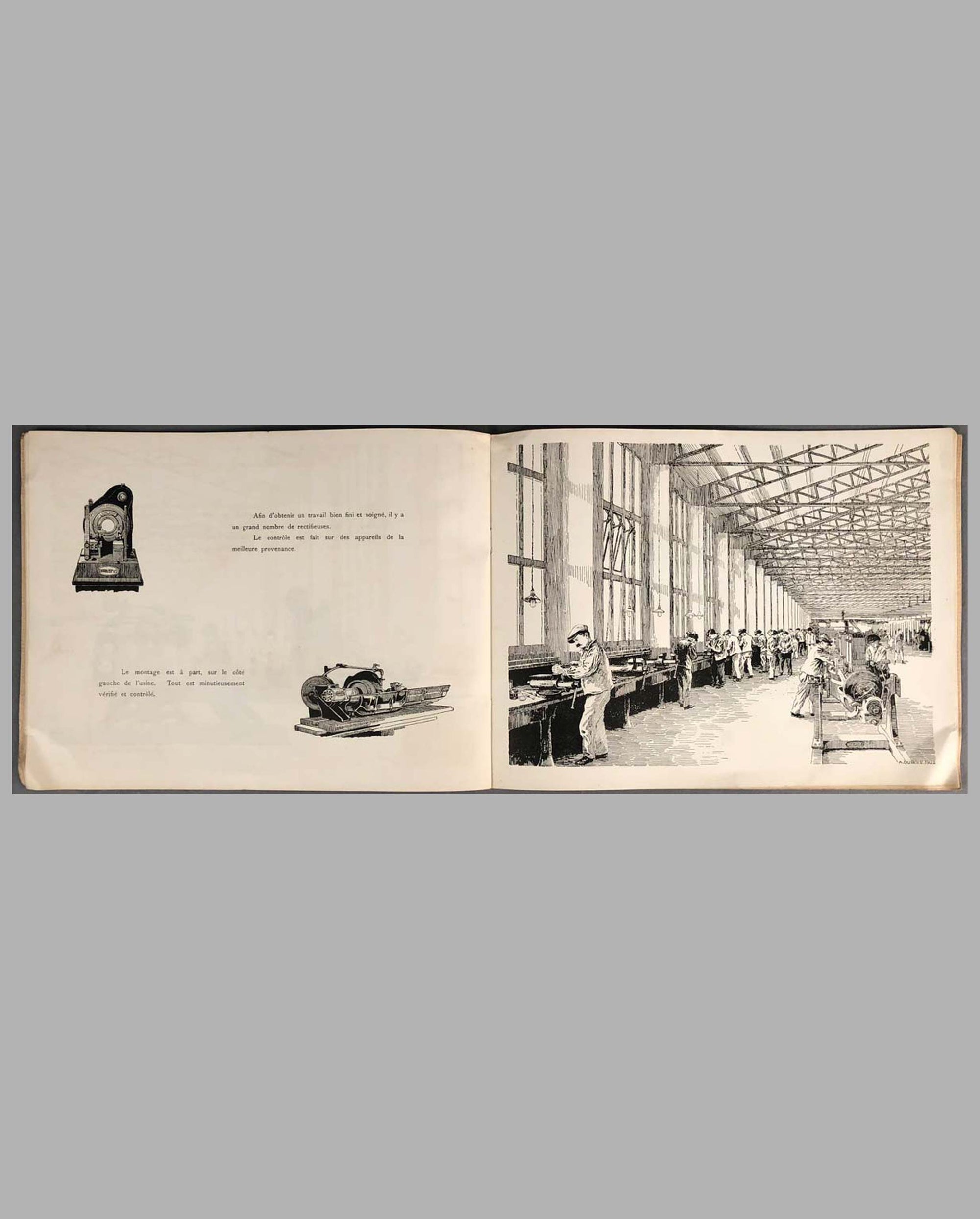 Ettore Bugatti Fabrique Automobiles Factory Book, 1922 inside