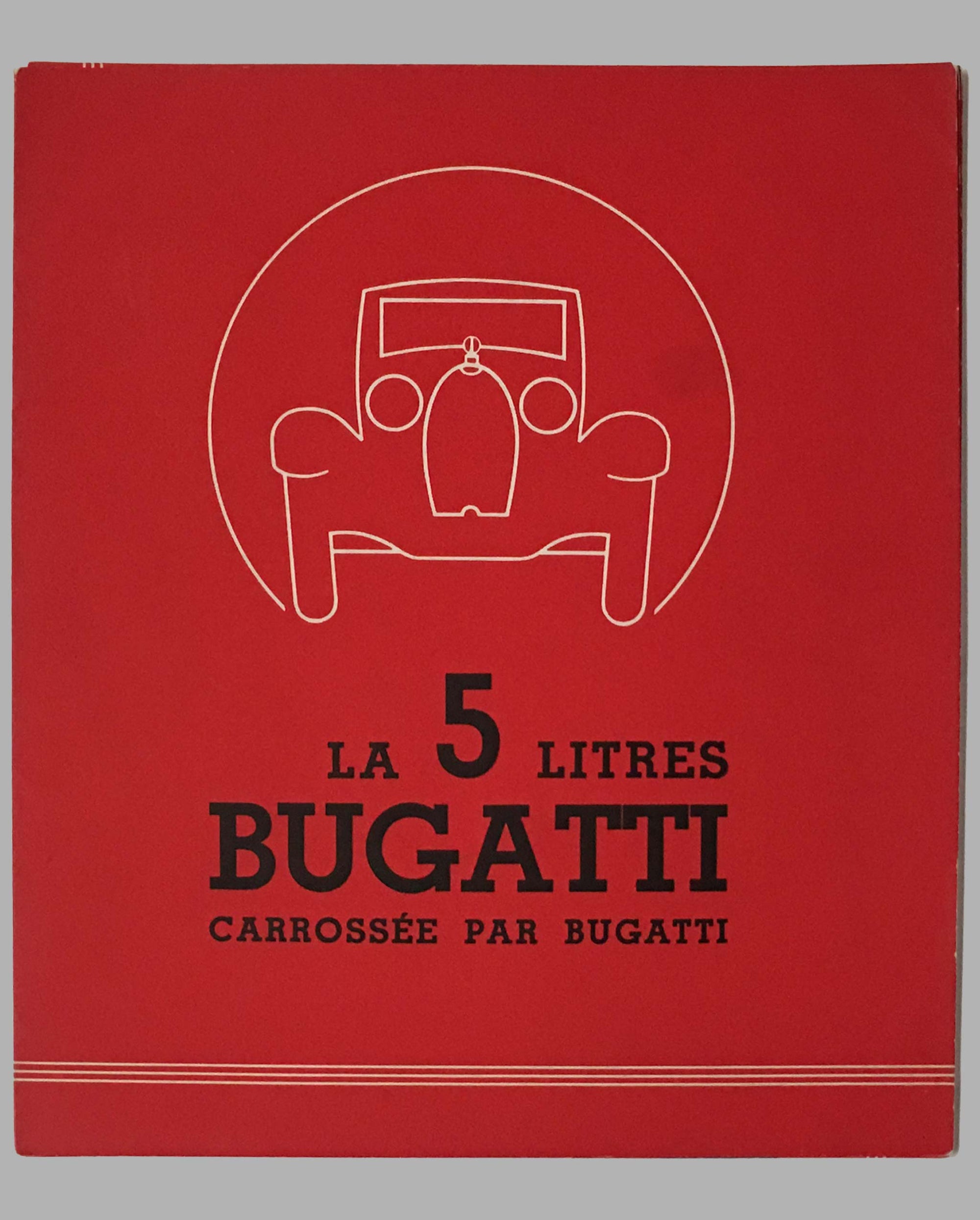 5 litres Bugatti portfolio sales brochure