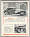 Bugatti Type 50T, 4.9 litre Original Sales Brochure inside