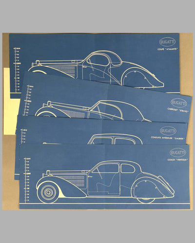 Bugatti Type 57 Portfolio Original Sales Brochure inside