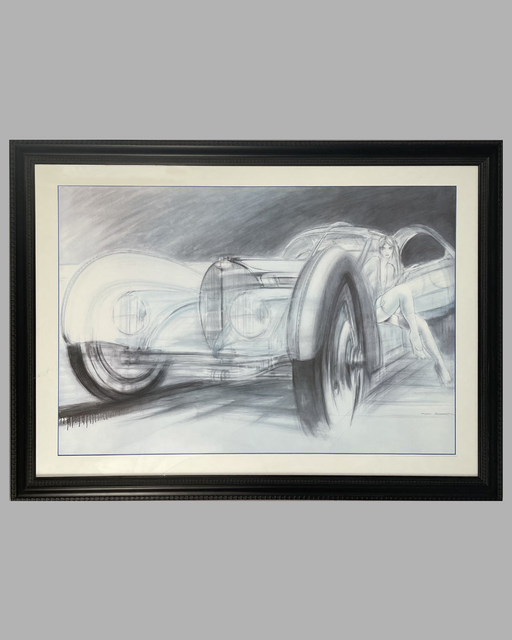 The Bugatti Atlantic by Paul Bouvot limited edition print