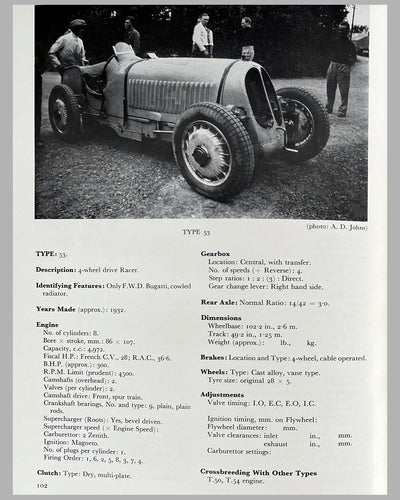 Bugatti register and data book from USCCA founder Edgar Roy 5