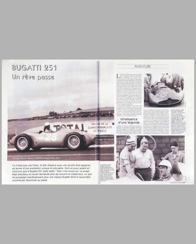 Bugatti T251 driven by Maurice Trintignant autographed photograph by Bernard Cahier 3