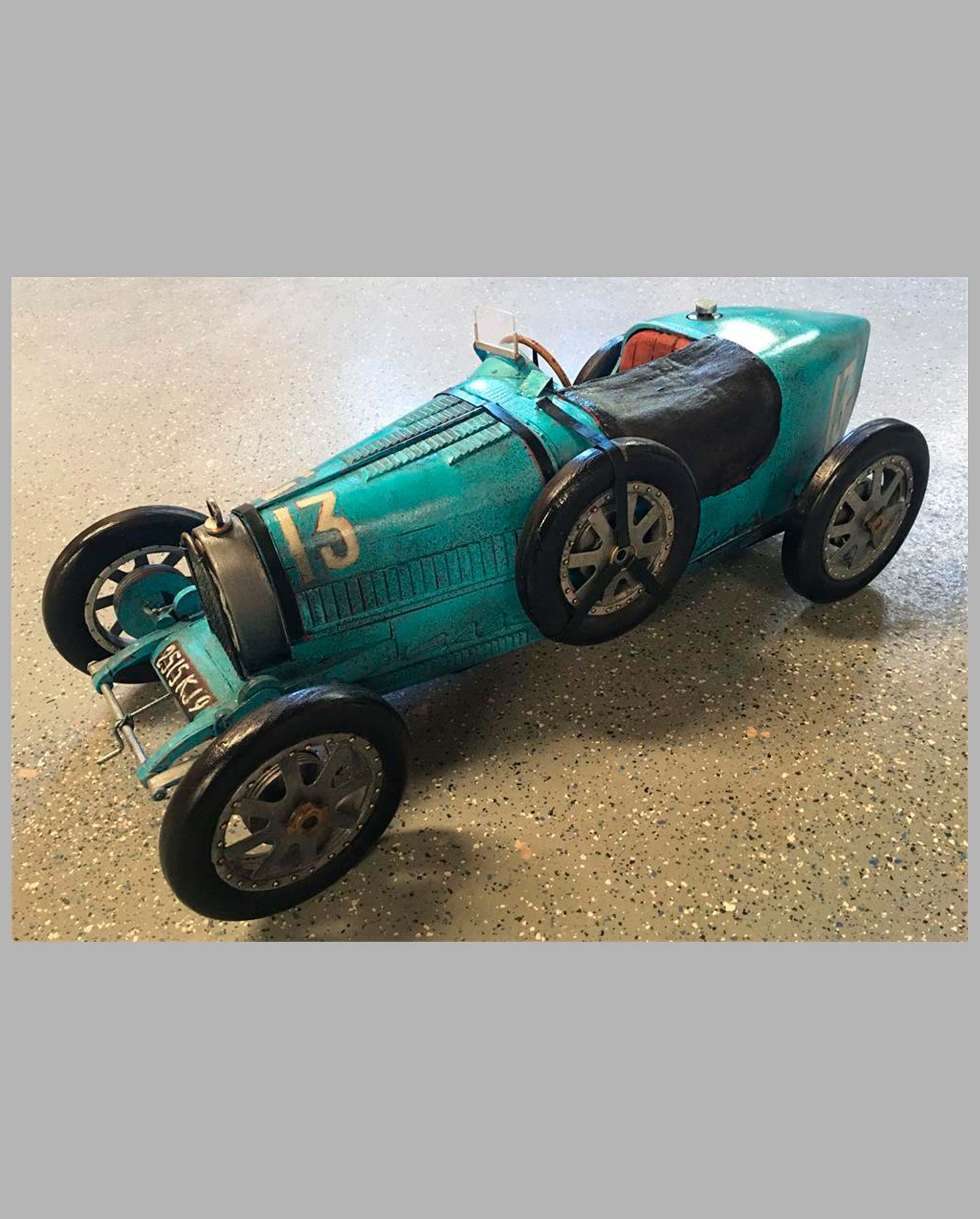 Bugatti T35 sculpture model by Paul Jacobsen front