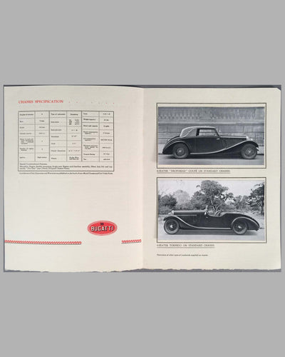 Bugatti Type 57 factory sales brochure 3