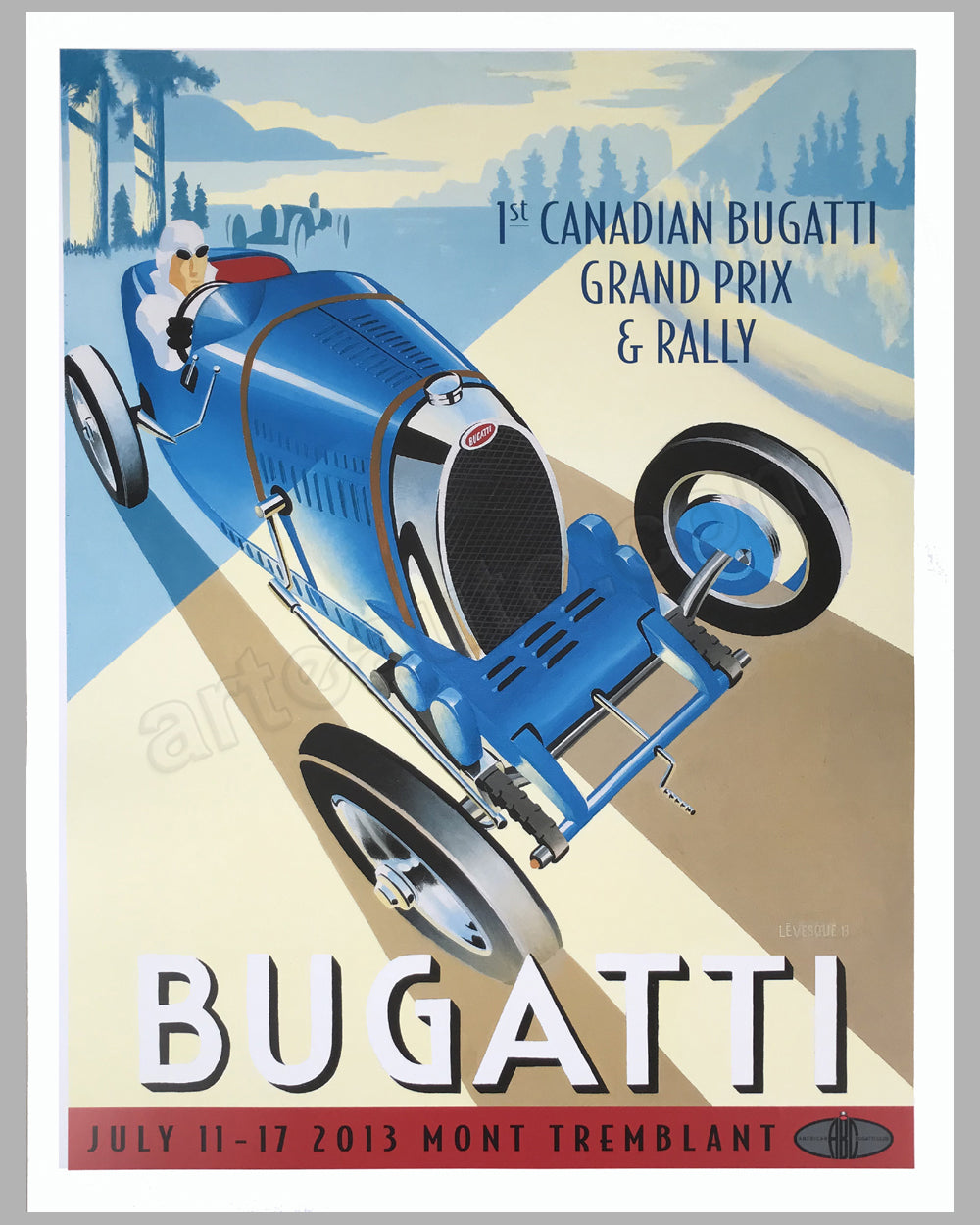 First Canadian Bugatti Grand Prix &amp; Rally event poster 2013