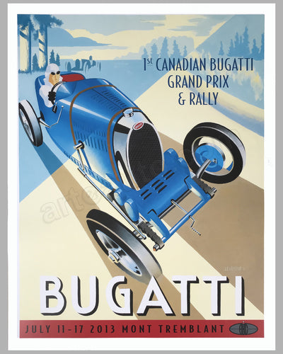 First Canadian Bugatti Grand Prix & Rally event poster 2013