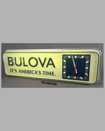 1960's Bulova display sign / clock