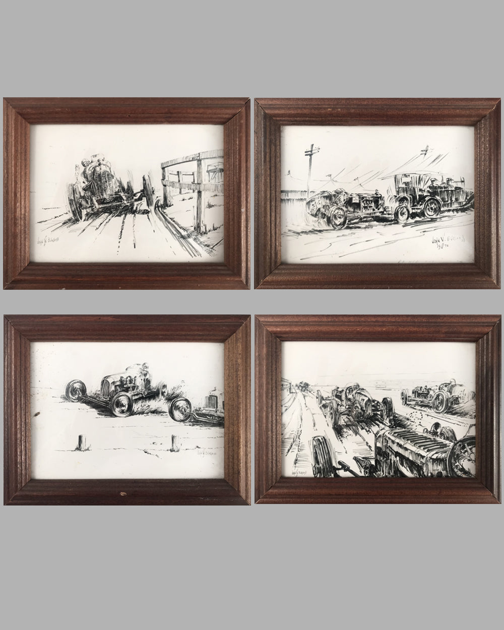 Set of 4 prints by John Burgess
